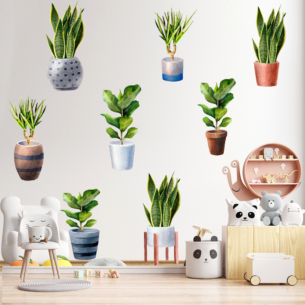 🔥Hot Sale 50% OFF-3D Green Plant Wall Sticker