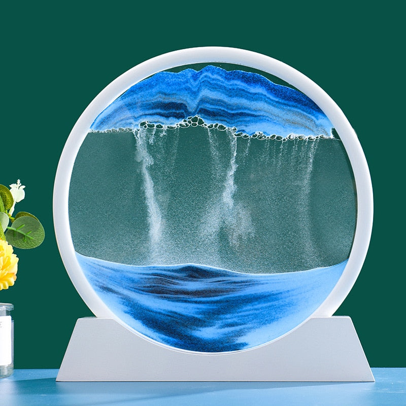 Enchanting Depths: 3D Moving Sand Art Picture