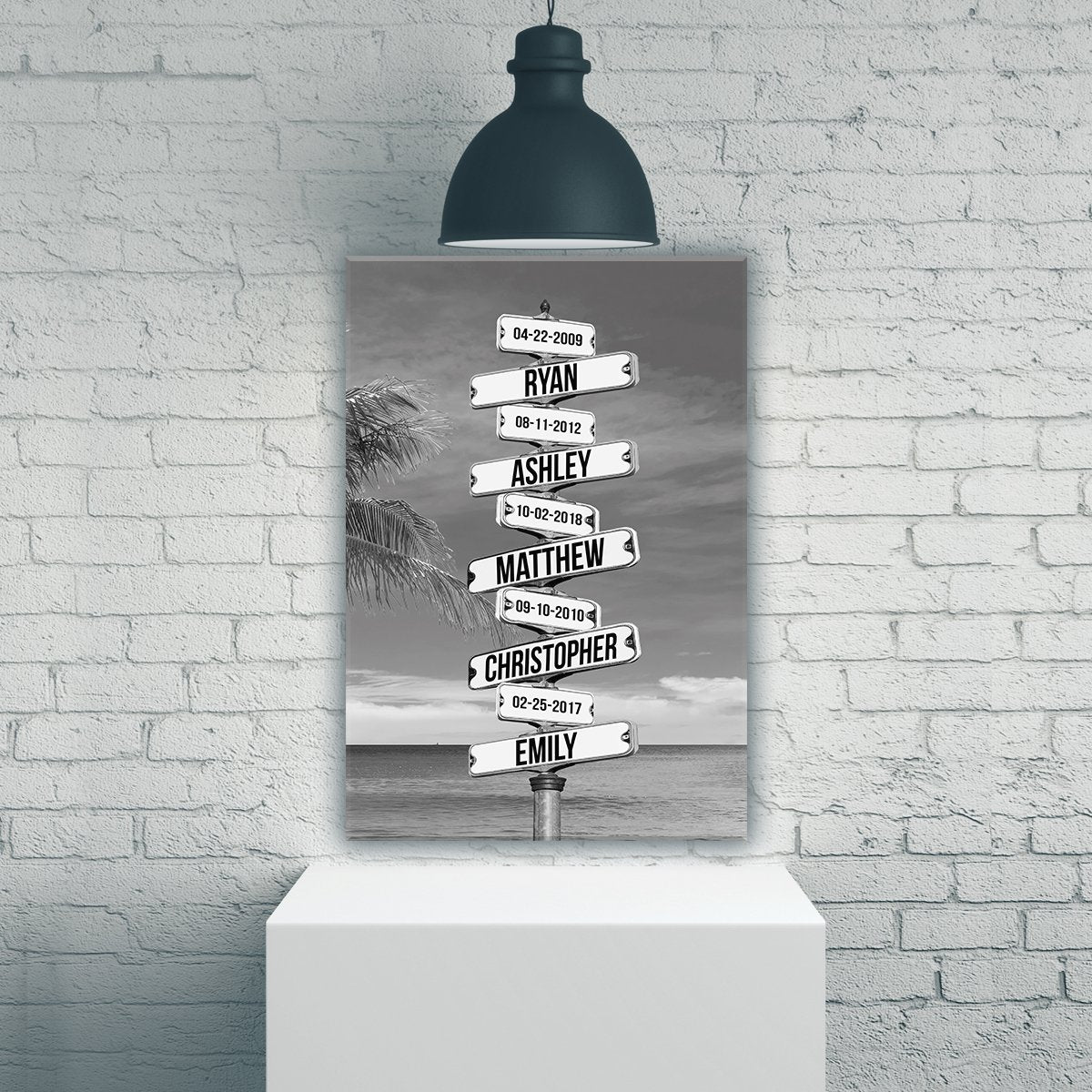 Street Sign Names Premium Canvas