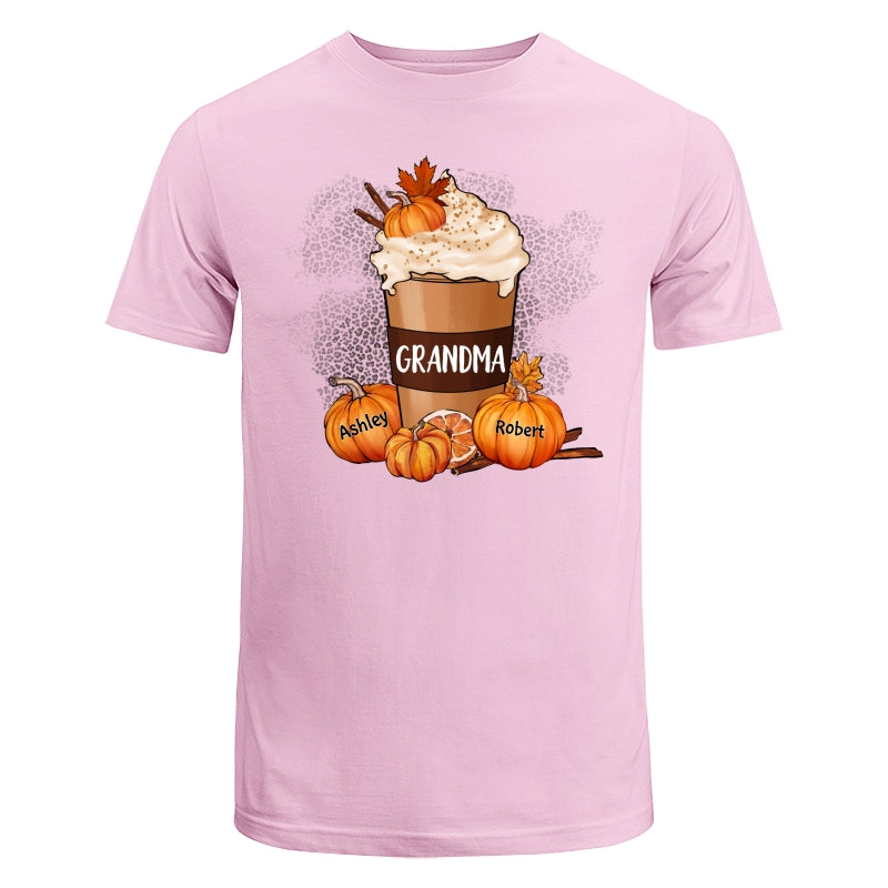 Grandma Mom Pumpkin Spice Latte Personalized Shirt