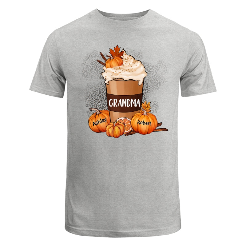 Grandma Mom Pumpkin Spice Latte Personalized Shirt