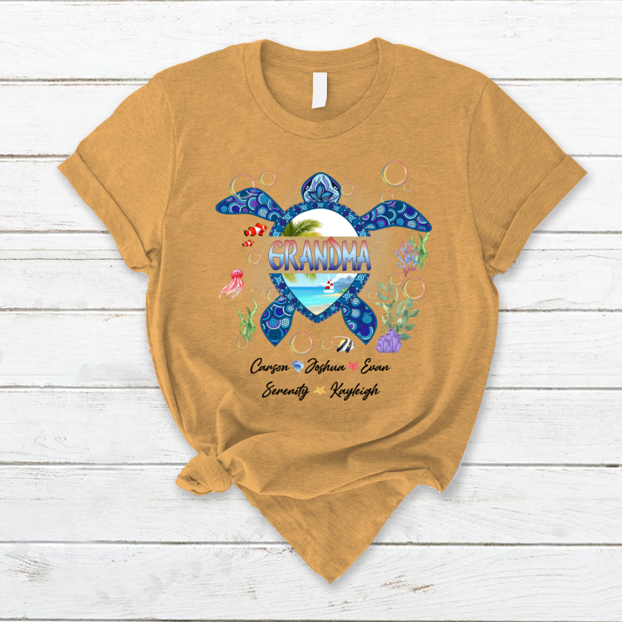 Grandma And Grandkid's Turtle Shirt