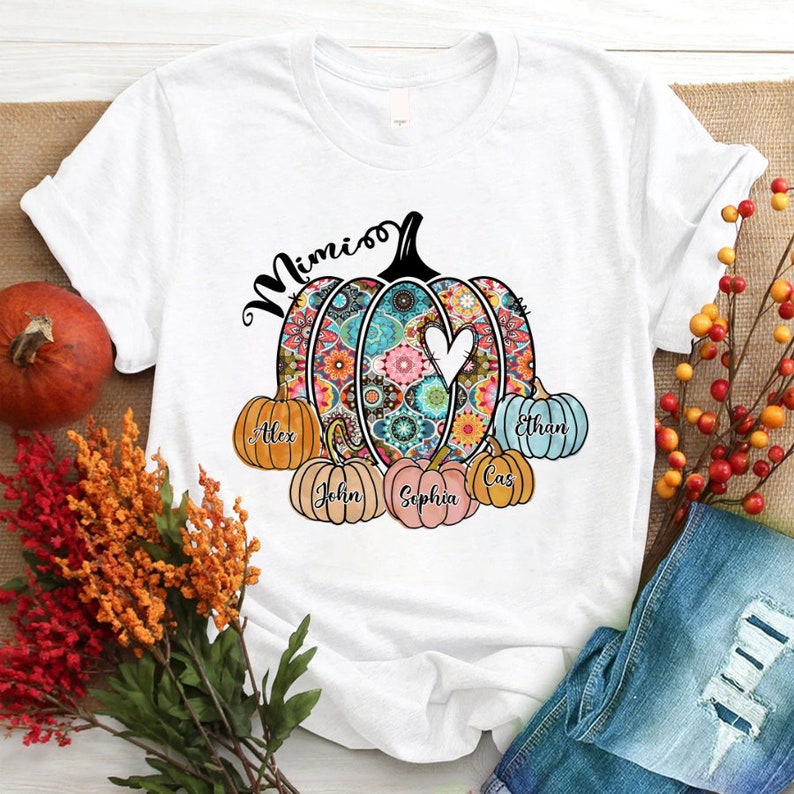 Personalized Grandma Pumpkin Shirt