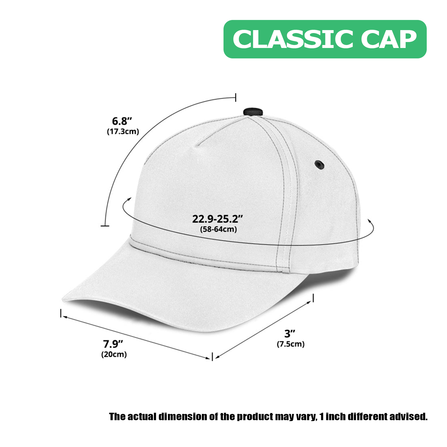 Brown Heart Personalized Guitar Cap