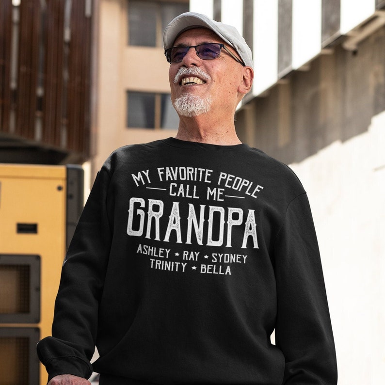 Personalized Grandpa shirt with name, Papa shirt with name