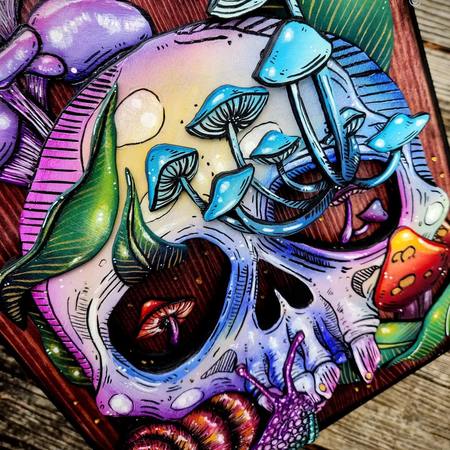 2023 Skull and Nature Hidden Key Box