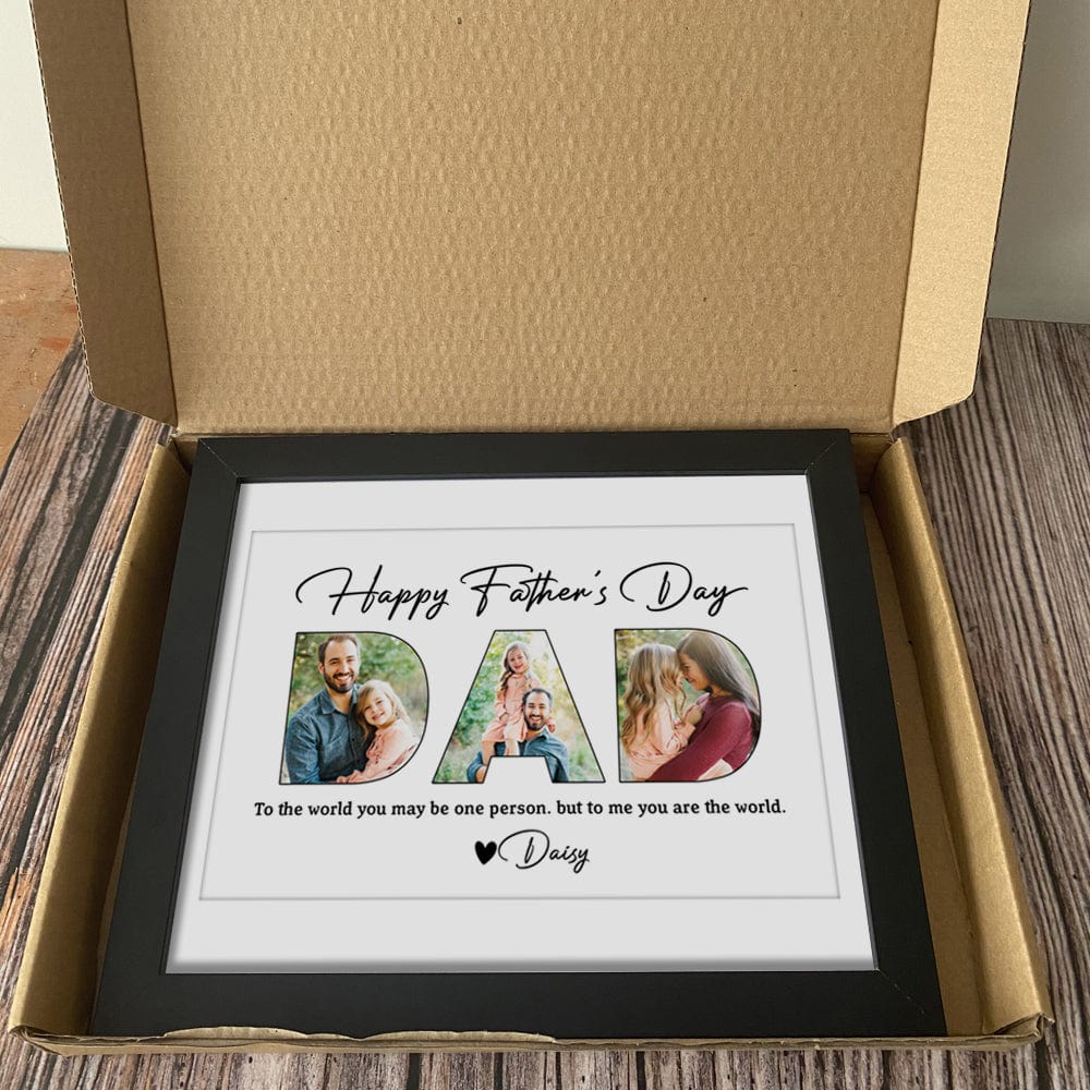 Upload Photo Happy Father's Day Family Picture Frame