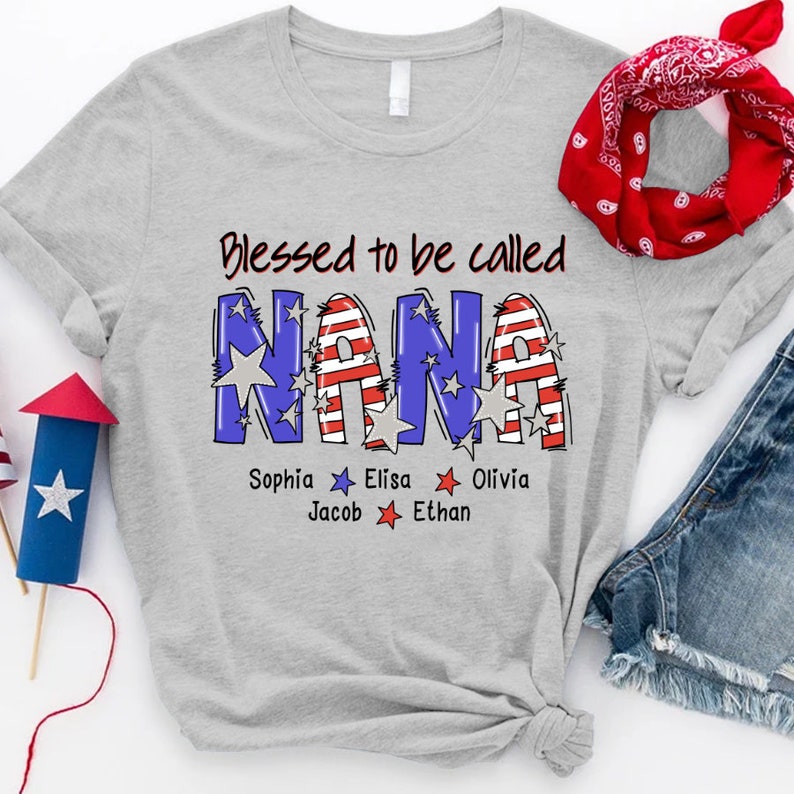 Personalized Grandma T Shirt