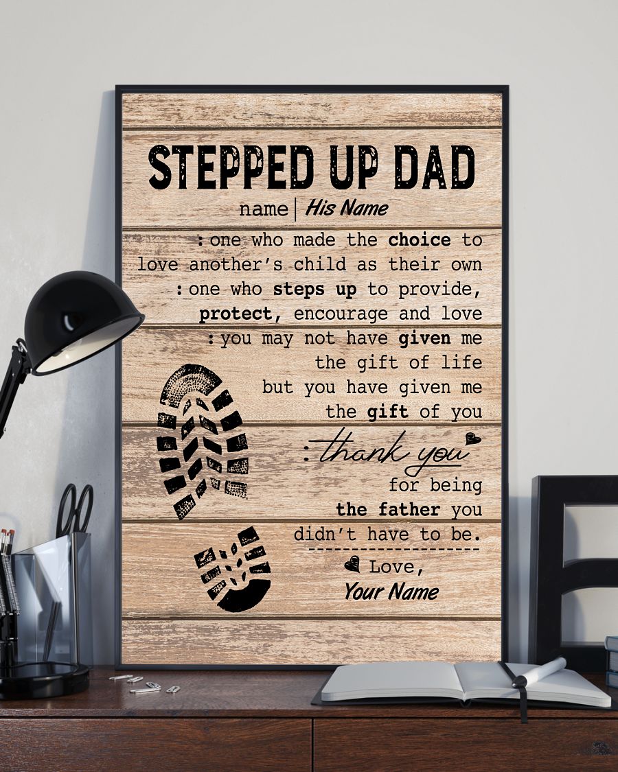 Stepped Up Dad Personalized