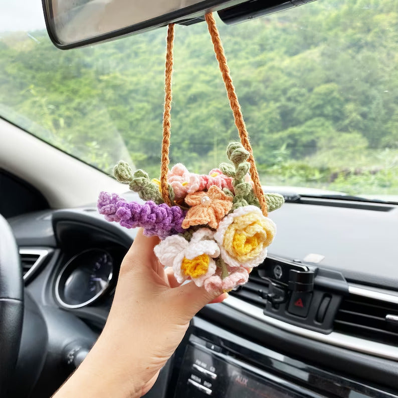 Fresh Florals® Hanging Crochet Succulent