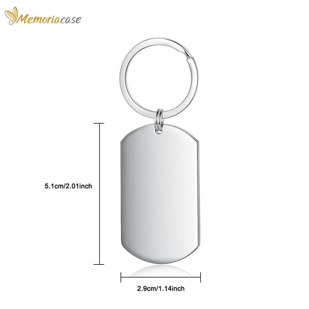 Personalized Photo Keychain Gift For Dad-I Love You Daddy-Custom Keychain with Picture-Special Gift For Father-Gift From Kids