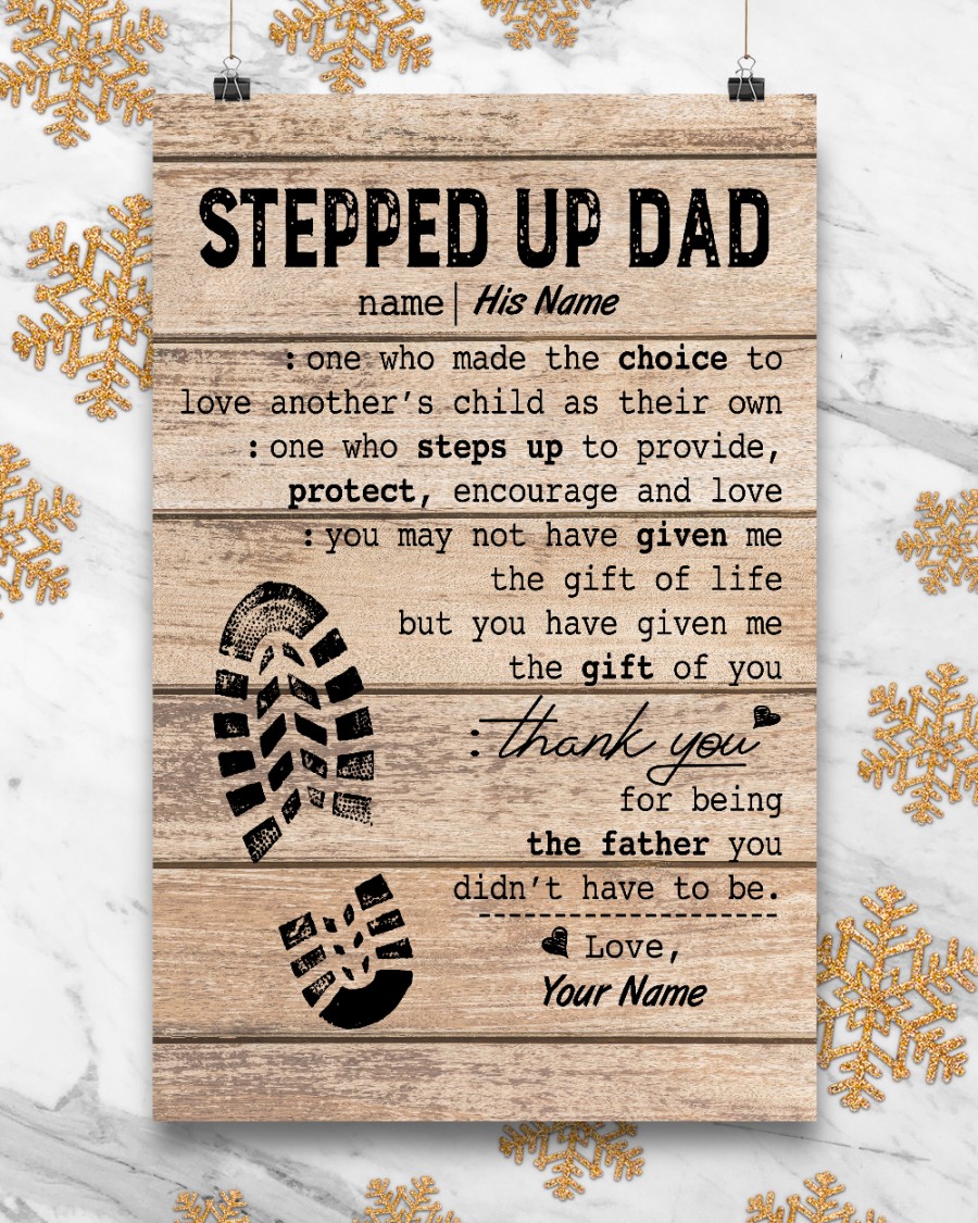 Stepped Up Dad Personalized