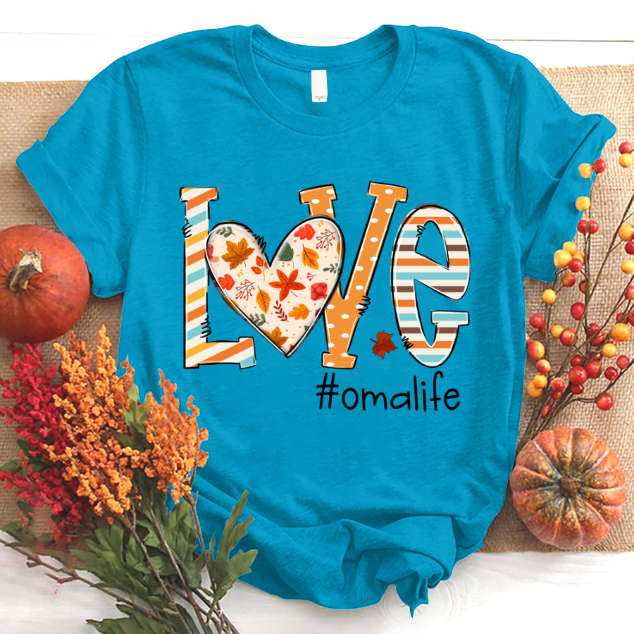 Autumn love oma life 2022 T-Shirt