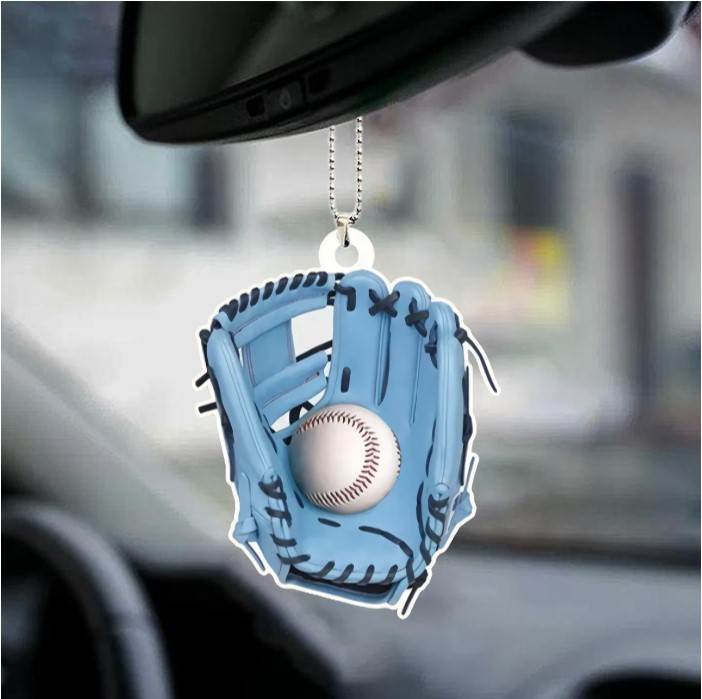Baseball Personalized Flat Acrylic Ornament