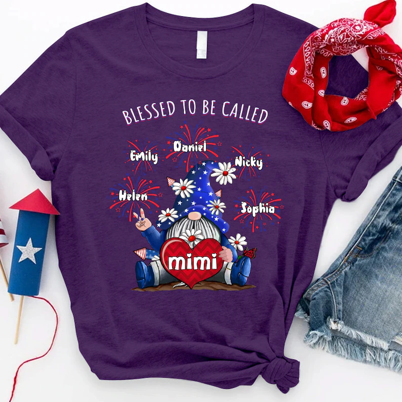 Personalized Gnomes Grandma Shirt,