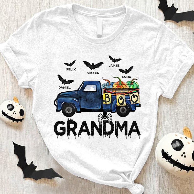 Personalized Grandma Car Halloween Shirt