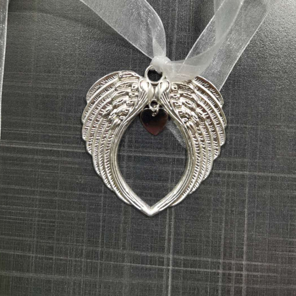 Christmas Ornaments Angel Wings A Piece of My Heart Is In Heaven Memorial Ornament