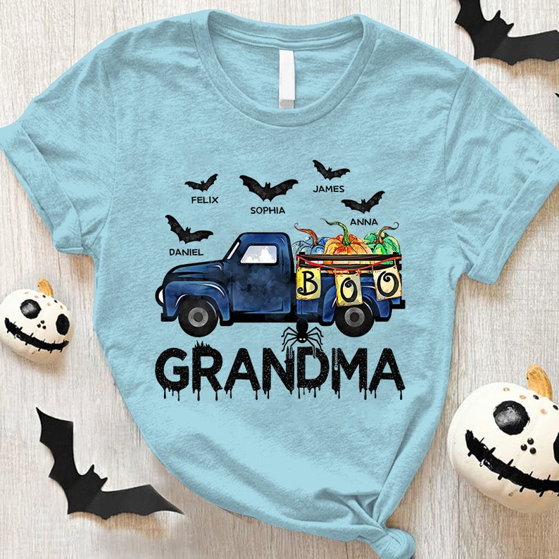 Personalized Grandma Car Halloween Shirt