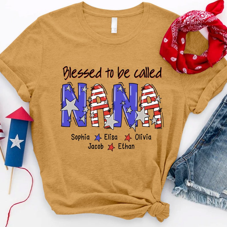 Personalized Grandma T Shirt