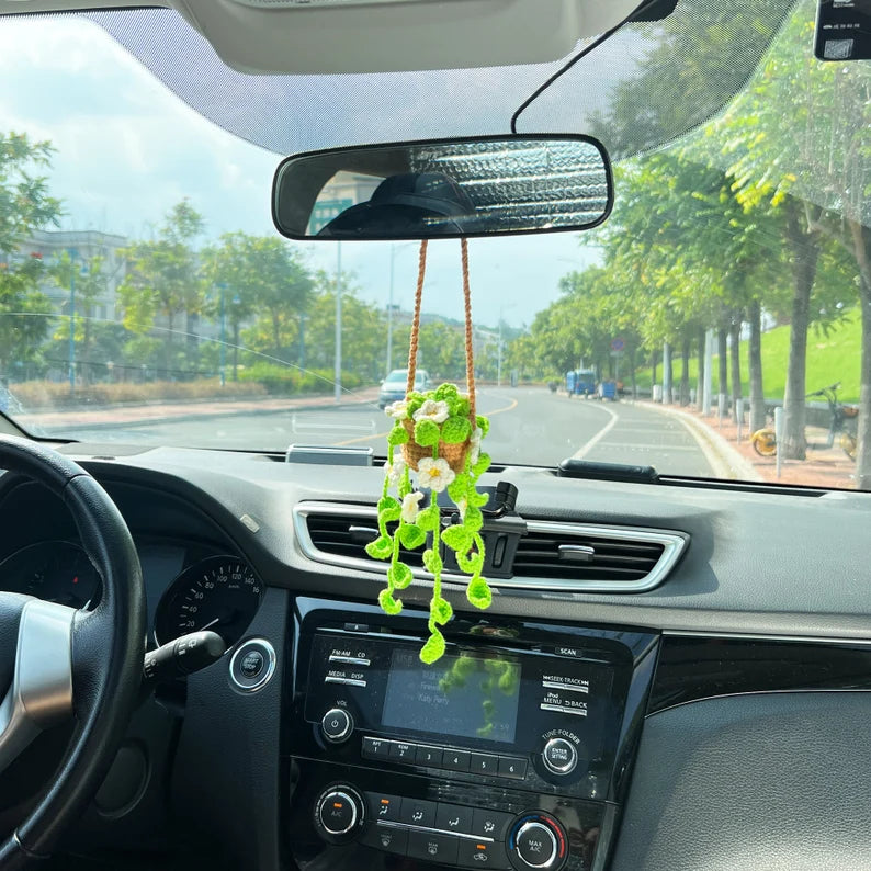 Fresh Florals® Hanging Crochet Succulent