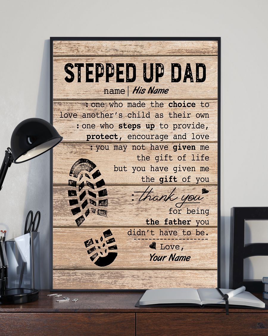 Stepped Up Dad Personalized