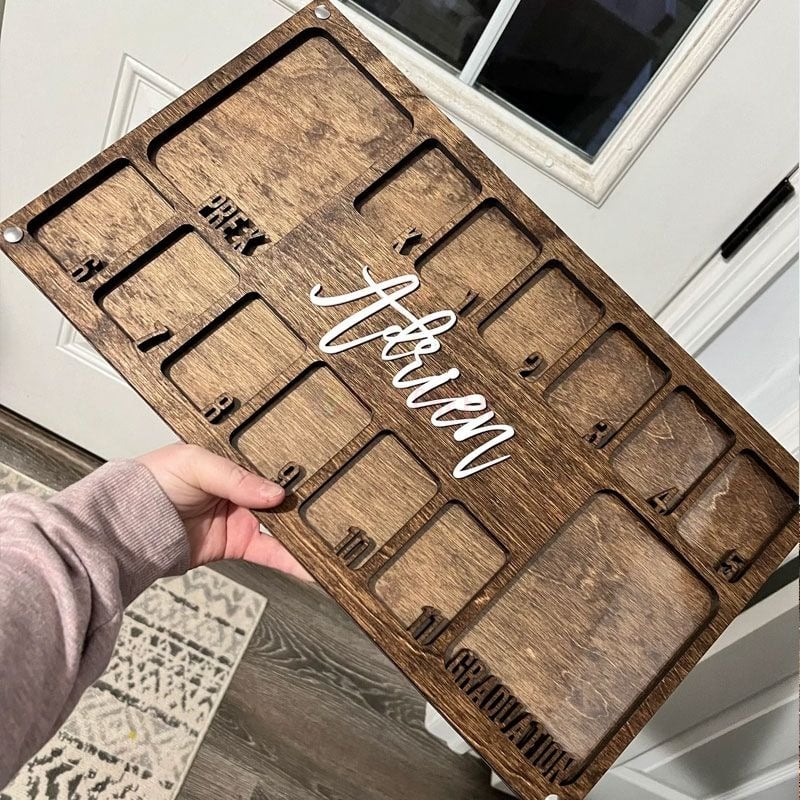 Pre K to Graduation School Picture Frame | Grade School Photo Frame