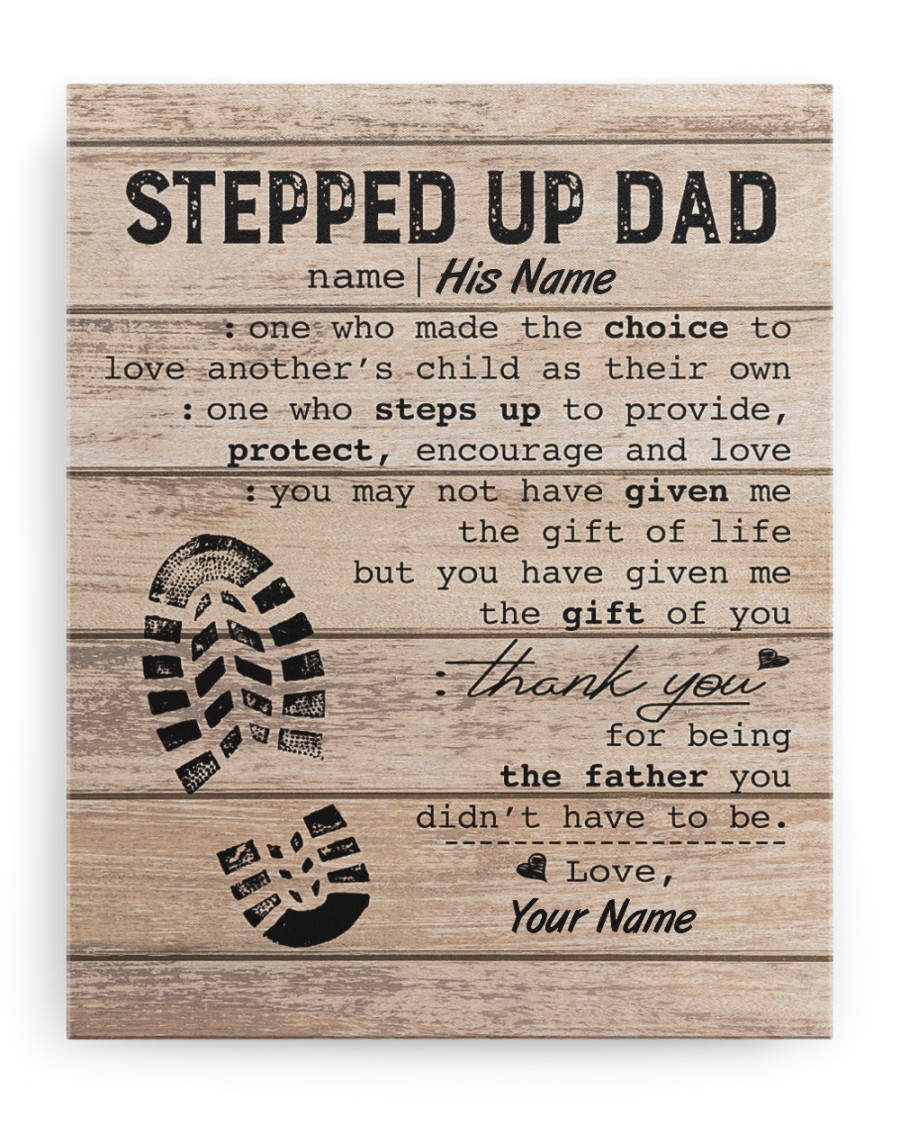 Stepped Up Dad Personalized
