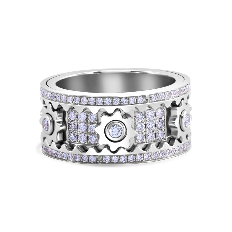 💖Mother's Day Sale - 50% OFF 🎁Handmade Diamond Ornate Geometric 3D Band Ring 