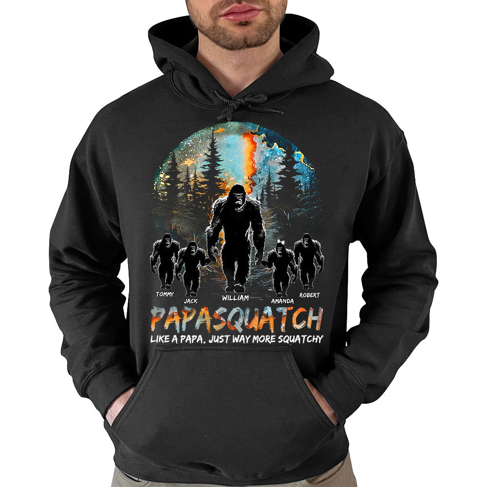 Papasquatch Like A Grandpa Just Way More Squatchy Personalized Shirt For Dad Grandpa H2511 Trna