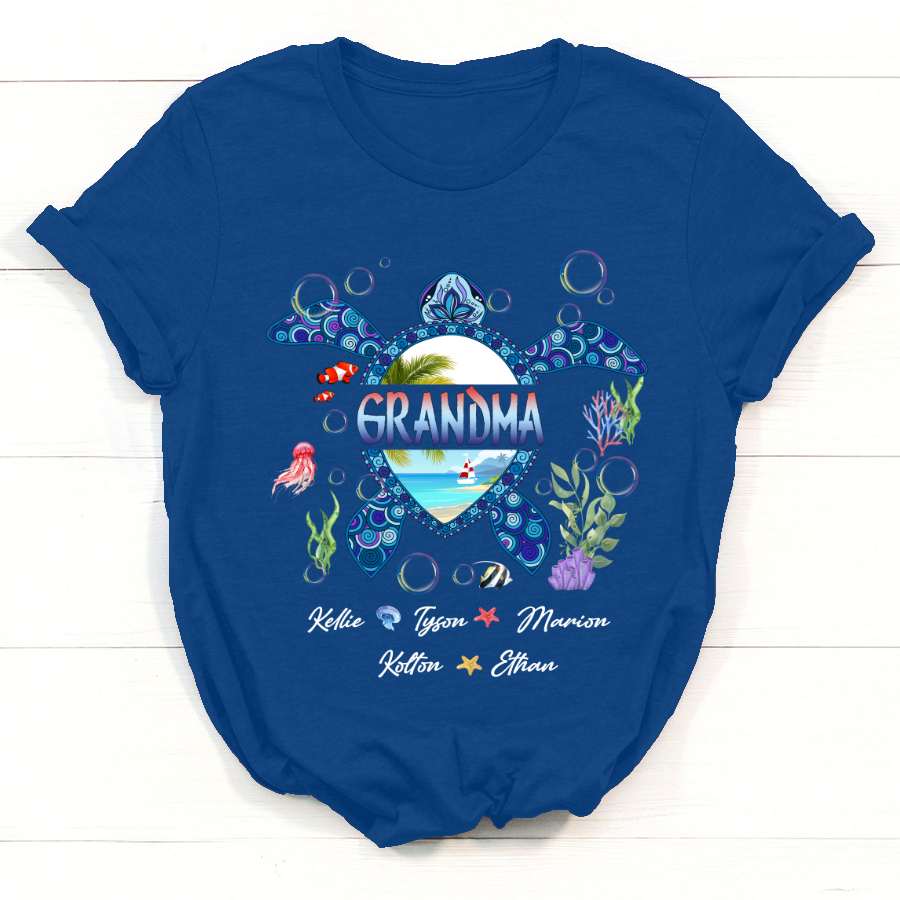 Grandma And Grandkid's Turtle Shirt