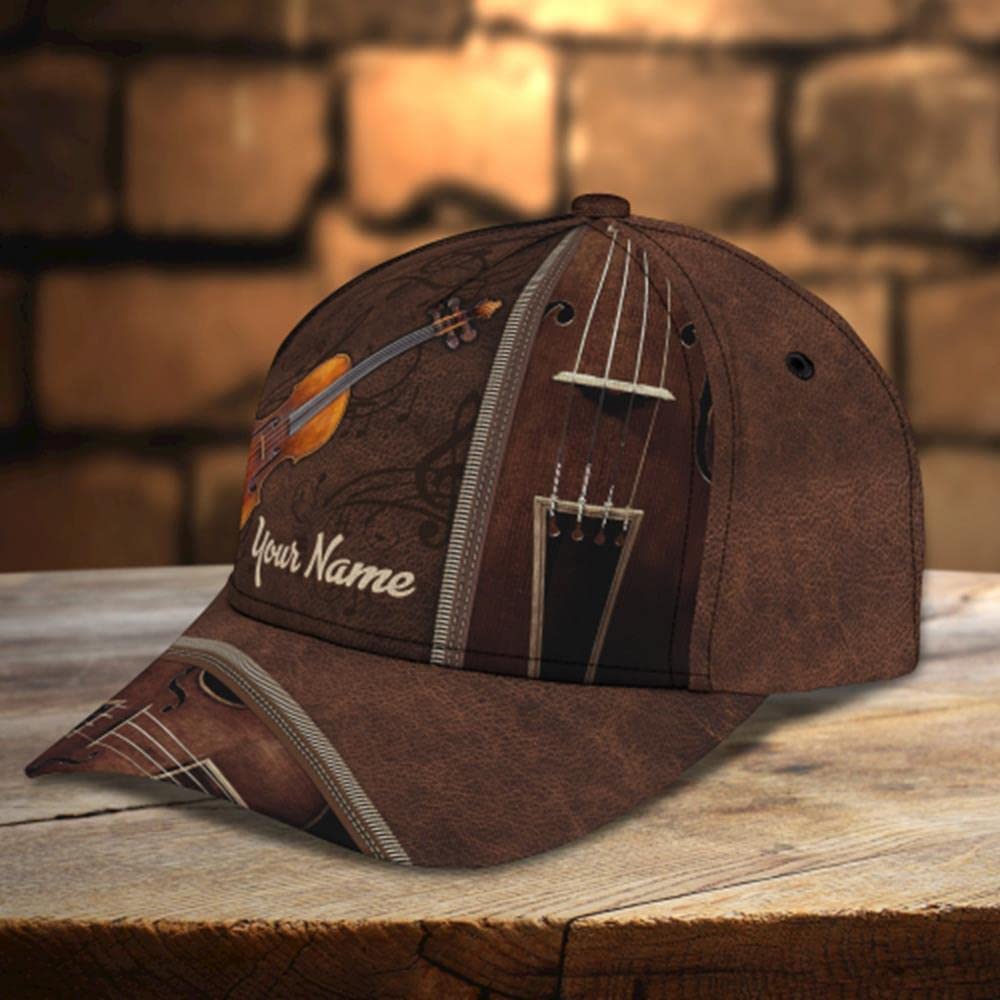 Violin - Personalized Name Classic Cap