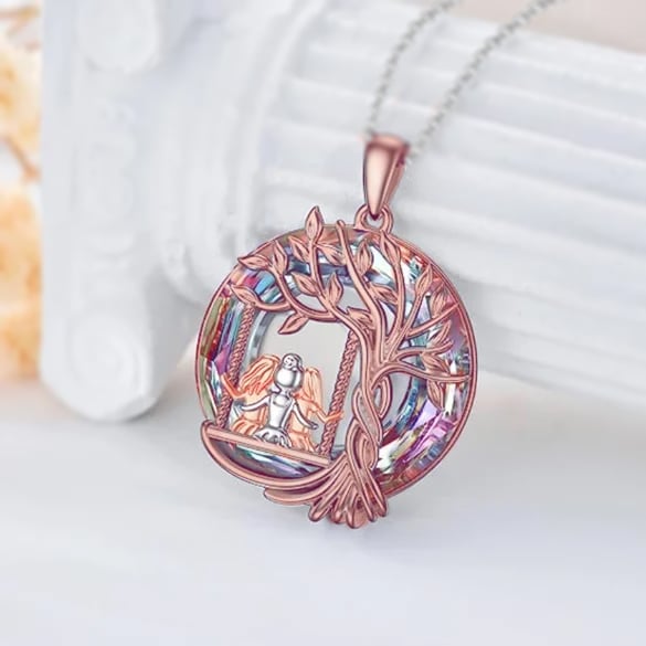Last Day 49% OFF--🎁925 Sterling Silver Tree of Life Sisters Necklace
