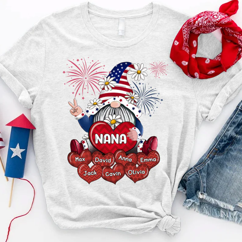 Personalized Gnomes Grandma Shirt