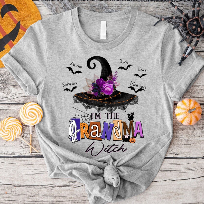 Personalized Grandma Witch T-Shirt