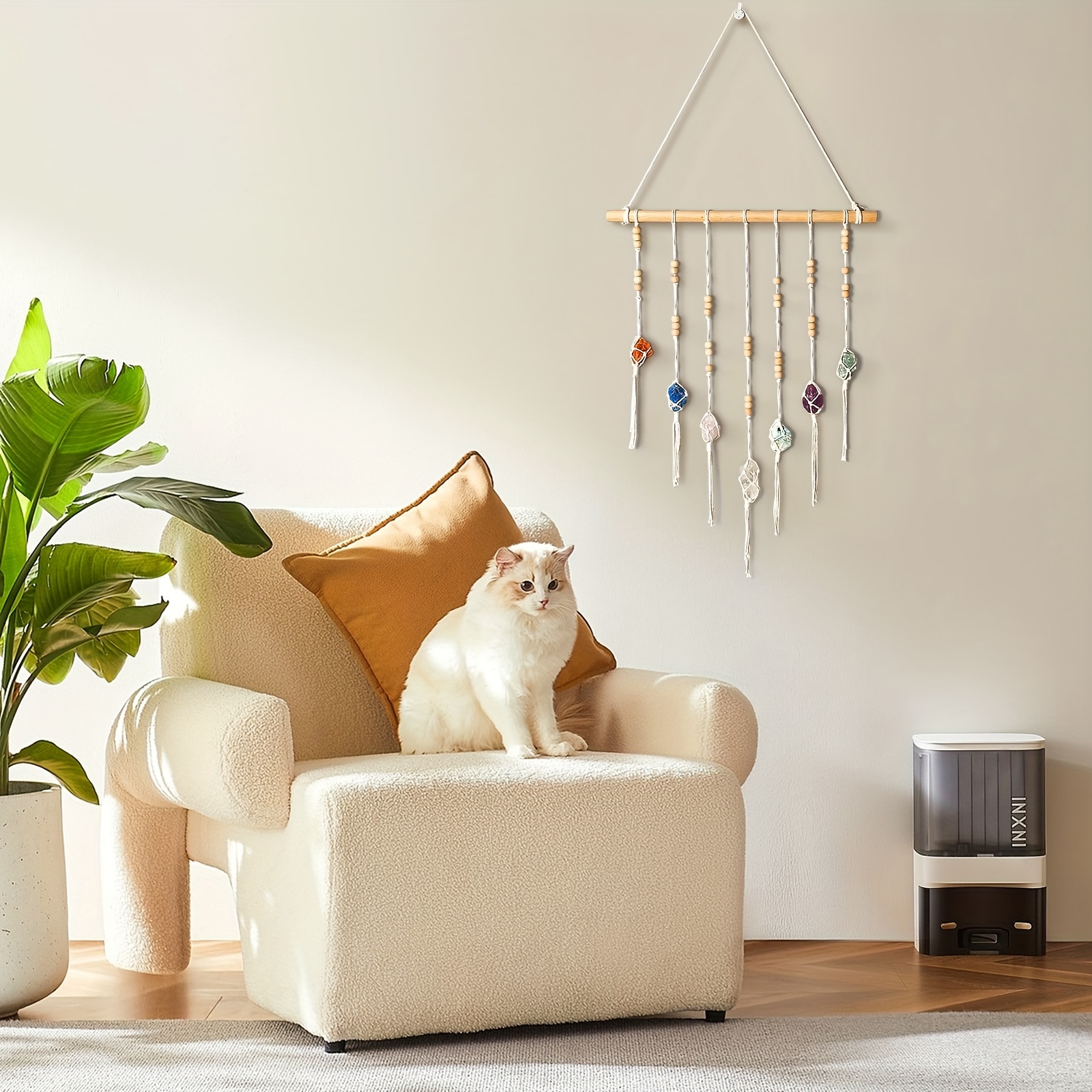 1pc 7 Colors Crystal Raw Stone Pendant