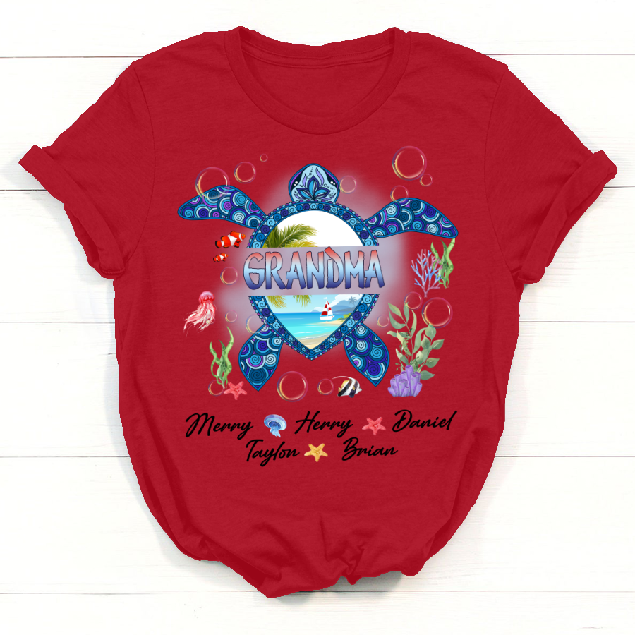 Grandma And Grandkid's Turtle Shirt