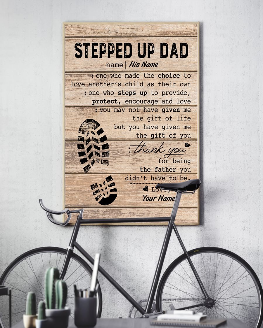 Stepped Up Dad Personalized