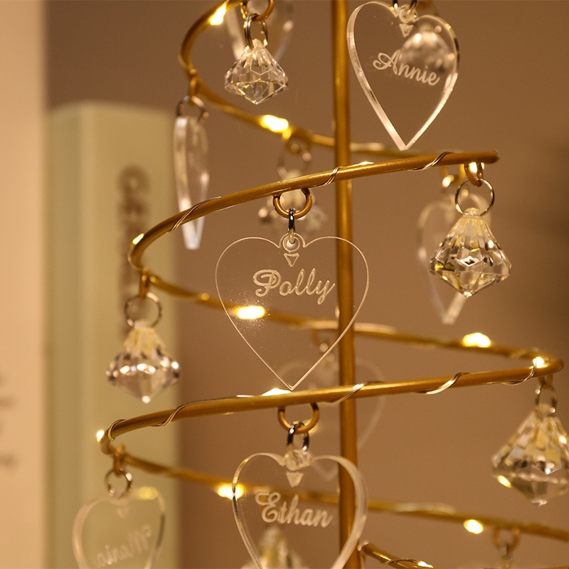 Custom Name Crystal Tree Lights