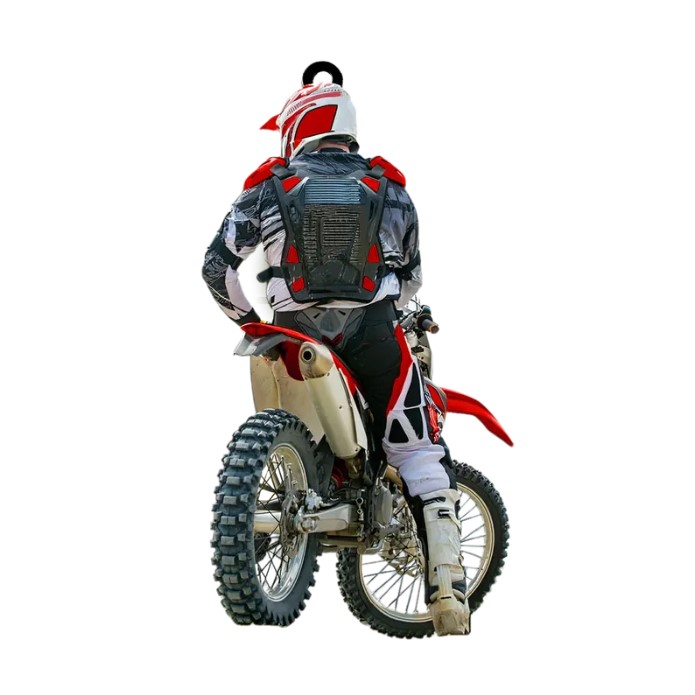 Personalized Motocross Racer Acrylic Keychain