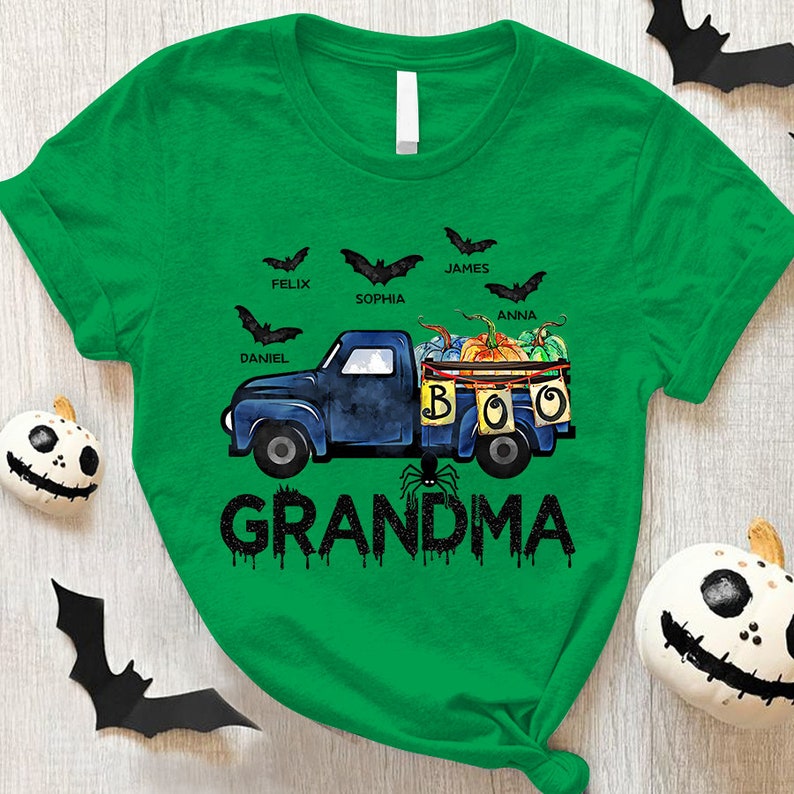 Personalized Grandma Car Halloween Shirt