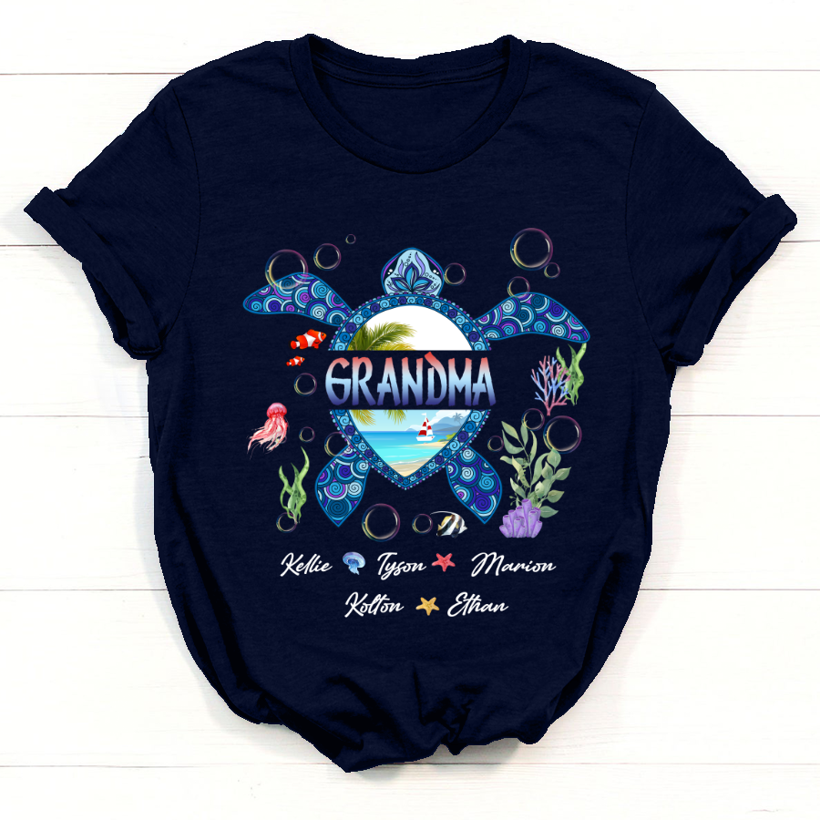 Grandma And Grandkid's Turtle Shirt