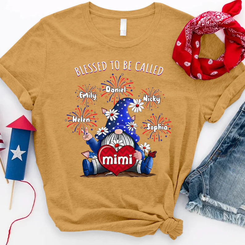 Personalized Gnomes Grandma Shirt,