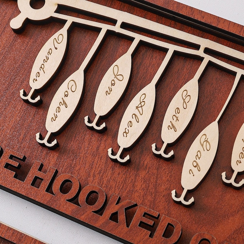 Personalized Father’s Day Gifts We Are Hooked On Dad Fishing Sign