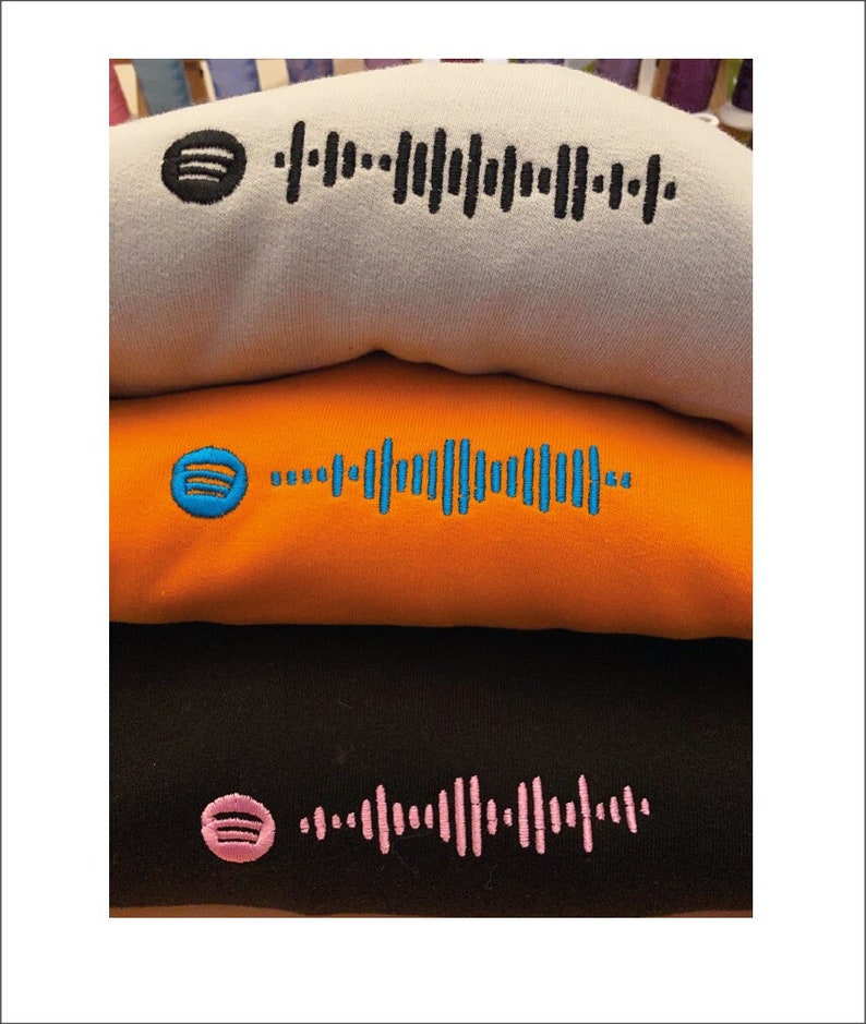 Scannable Spotify Embroidered Hoodie