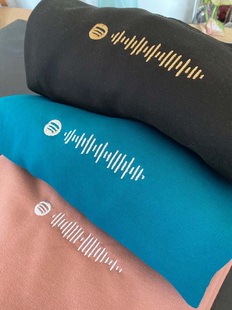 Scannable Spotify Embroidered Hoodie
