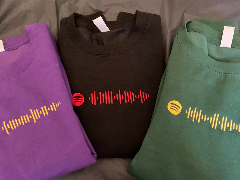 Scannable Spotify Embroidered Hoodie
