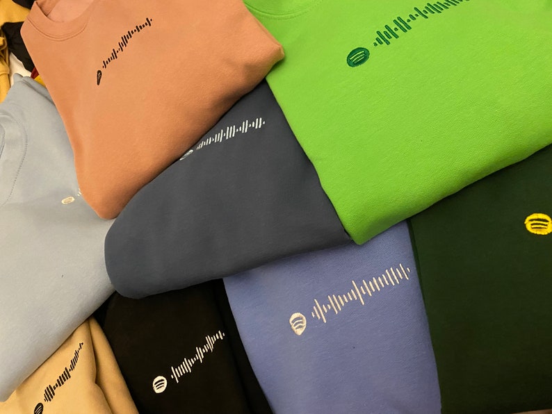 Scannable Spotify Embroidered Hoodie