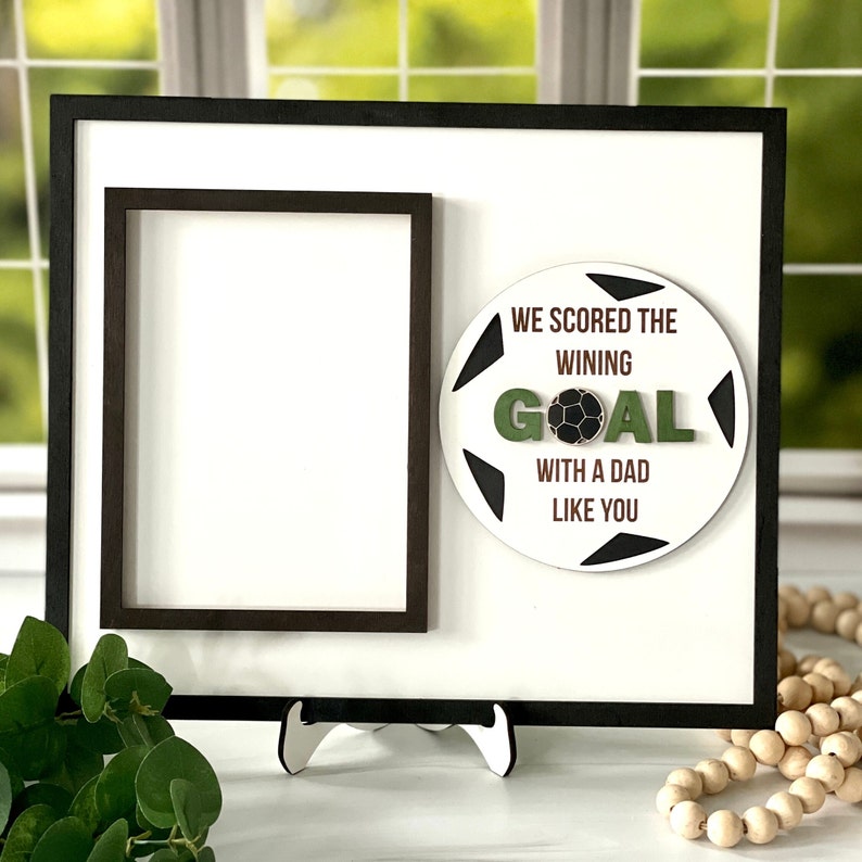 Father's Day Gift, Sports Themed Dad Picture Frame, Gift For Him