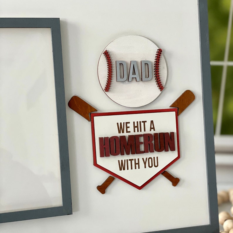 Father's Day Gift, Sports Themed Dad Picture Frame, Gift For Him