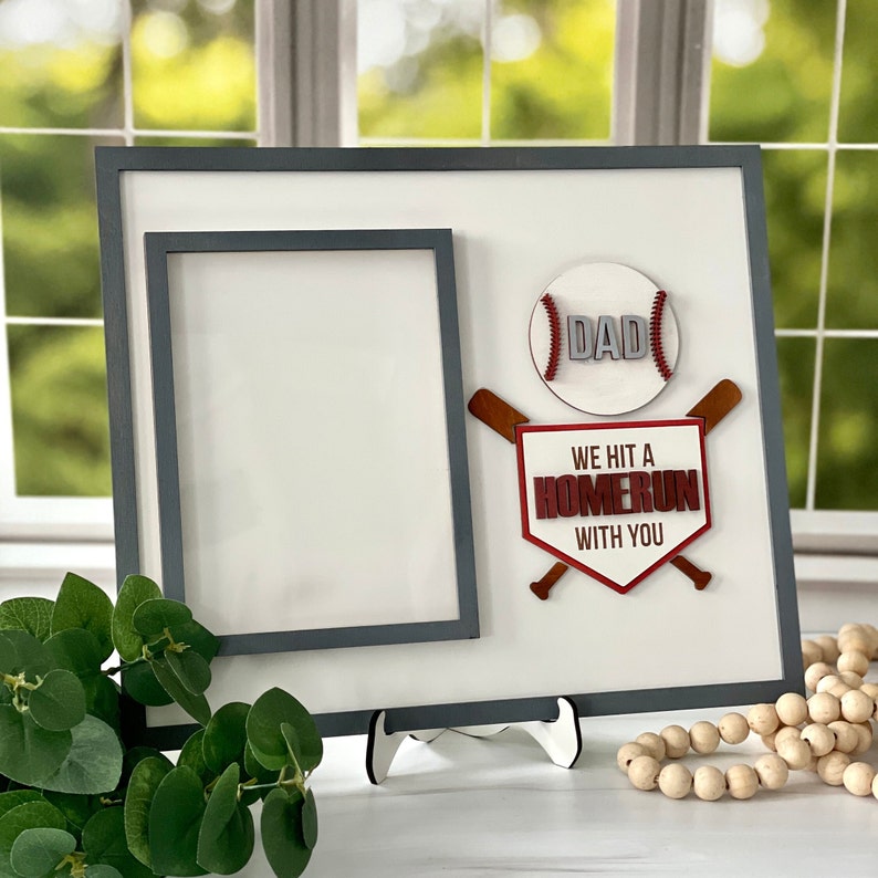 Father's Day Gift, Sports Themed Dad Picture Frame, Gift For Him